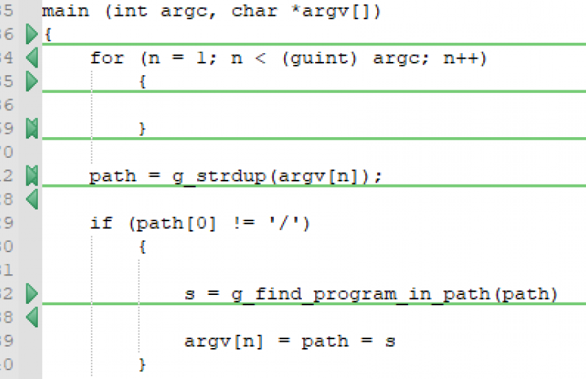 pkexec's main() function code